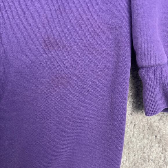 Purple Vtg Charlotte Hornets Sweatshirt Logo Athletic Crewneck Size XL NBA - Picture 8 of 8